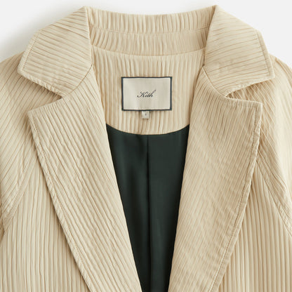 Women Kith Kith Women Rory Pleated Coat - Oxide