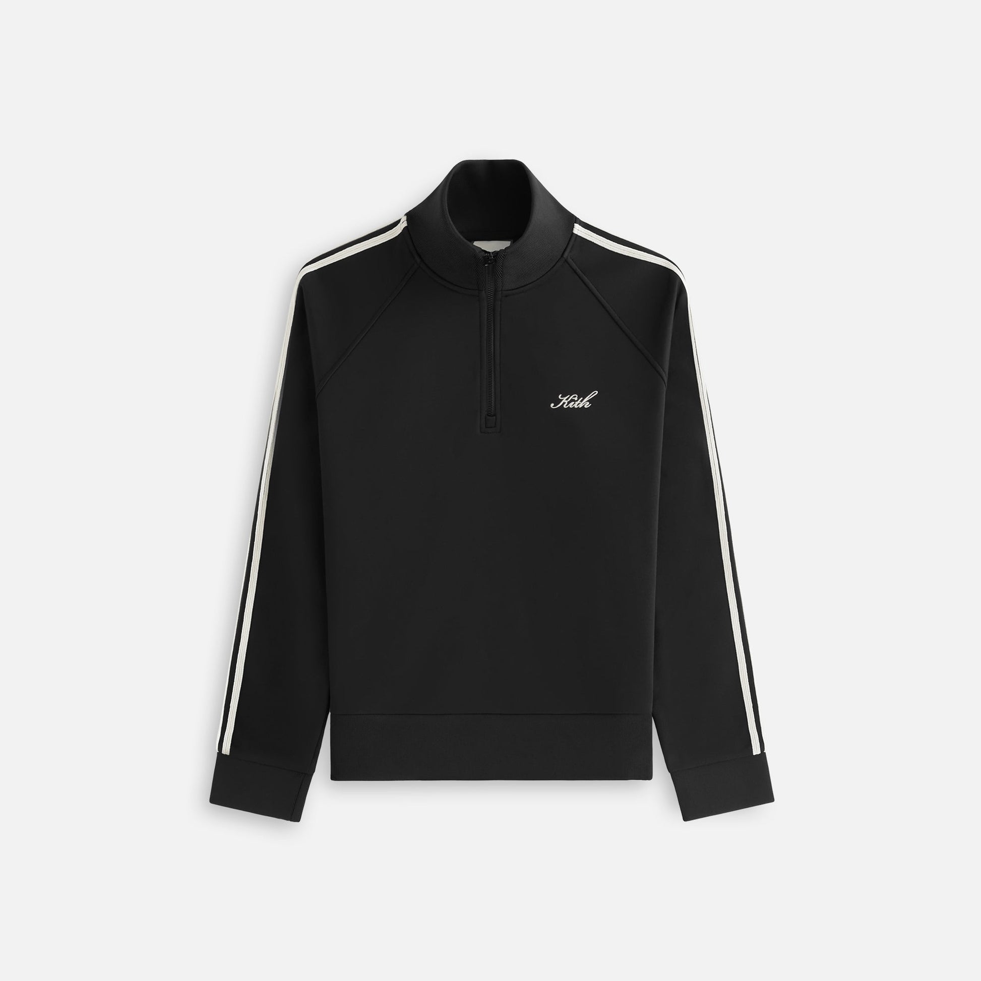 Women Kith Kith Women Everly Tricot Track Quarter Zip - Black