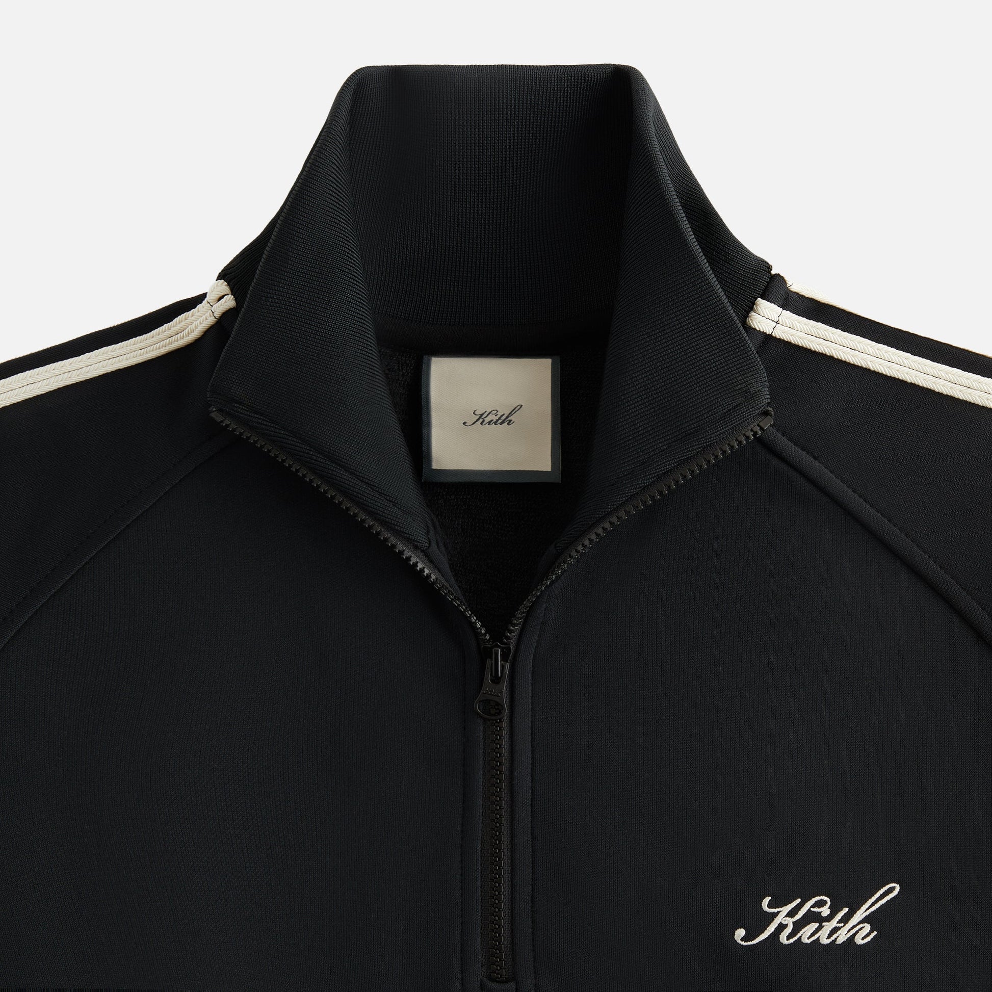 Women Kith Kith Women Everly Tricot Track Quarter Zip - Black