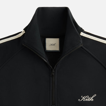Women Kith Kith Women Everly Tricot Track Quarter Zip - Black