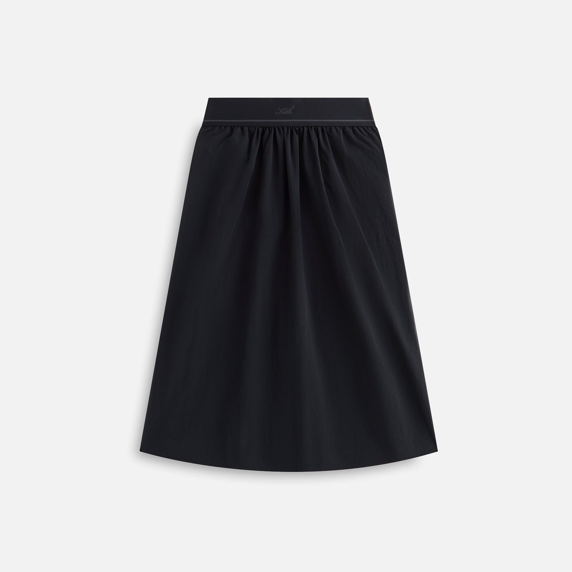 Women Kith Kith Women Nadine Nylon Maxi Skirt - Black