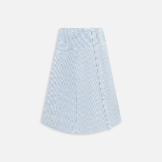 Women Kith Kith Women Estella Patchwork Maxi Skirt - Kyanite