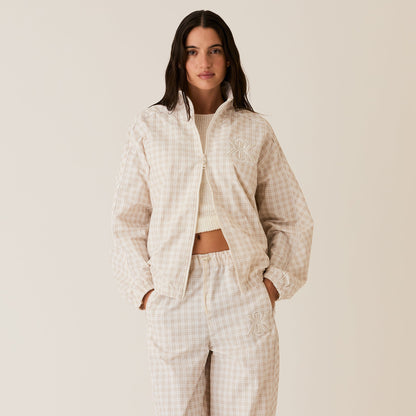 Women Kith Kith Women Azariah Check Track Jacket- White