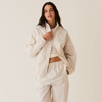 Women Kith Kith Women Azariah Check Track Jacket- White