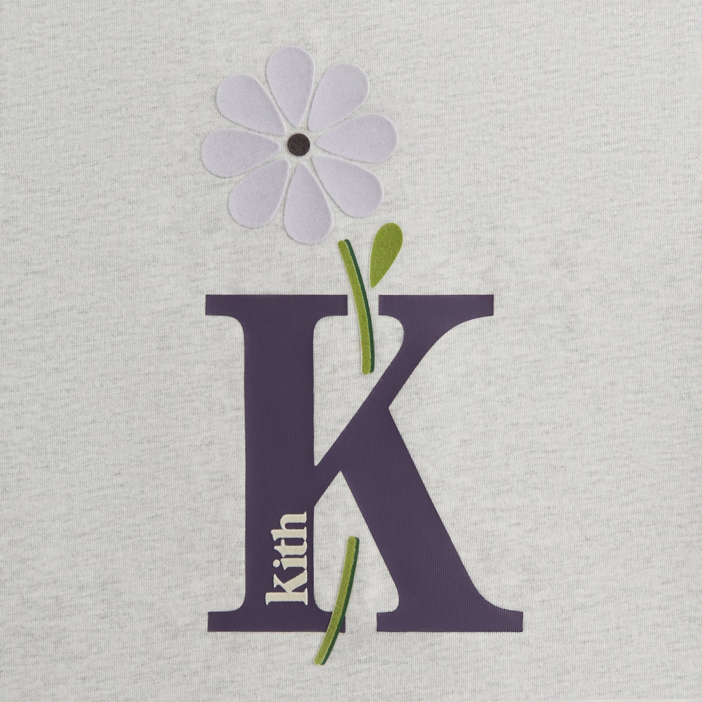 Women Kith Kith Women Flocked Bouquet Vintage Tee - Light Heather Grey