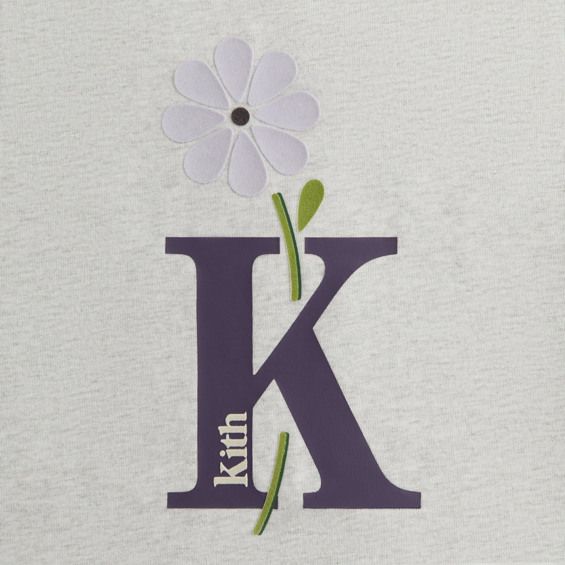 Women Kith Kith Women Flocked Bouquet Vintage Tee - Light Heather Grey