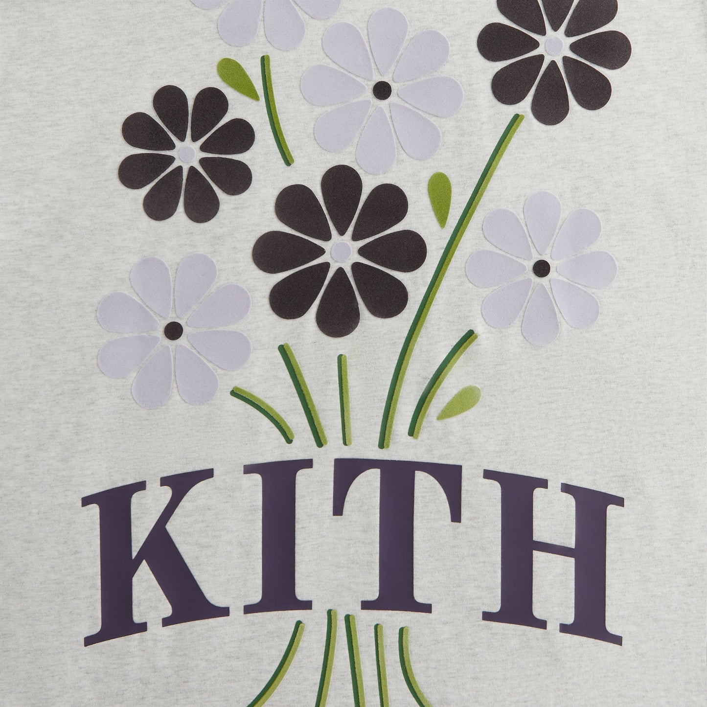 Women Kith Kith Women Flocked Bouquet Vintage Tee - Light Heather Grey