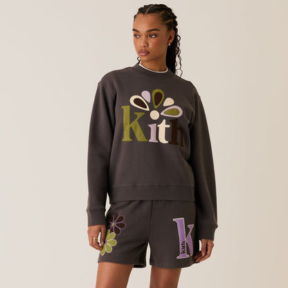 Women Kith Kith Women Ashwin Applique Crewneck - Hematite