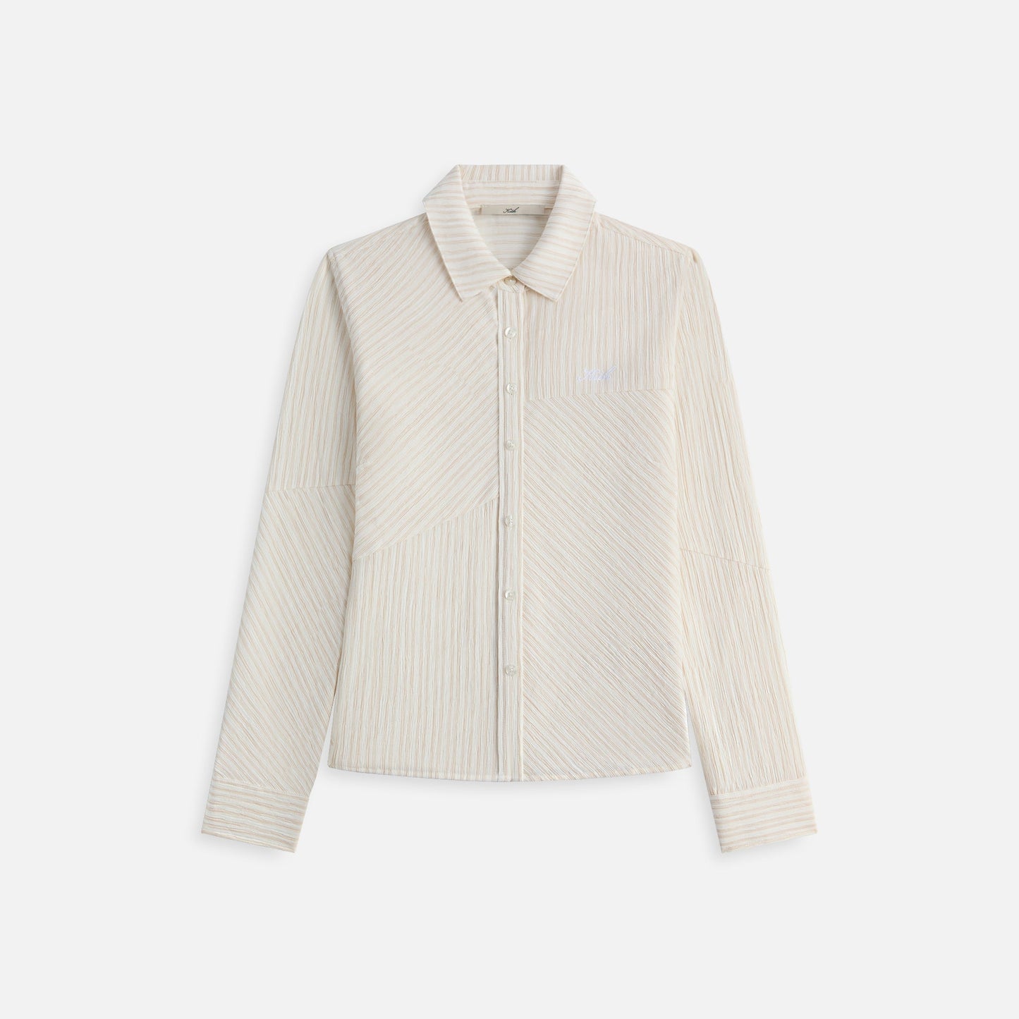 Women Kith Kith Women Ella Patchwork Fitted Shirt - Oxide