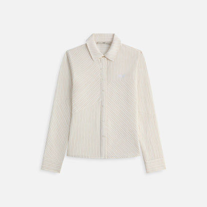 Women Kith Kith Women Ella Patchwork Fitted Shirt - Oxide