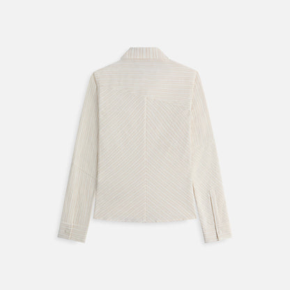 Women Kith Kith Women Ella Patchwork Fitted Shirt - Oxide