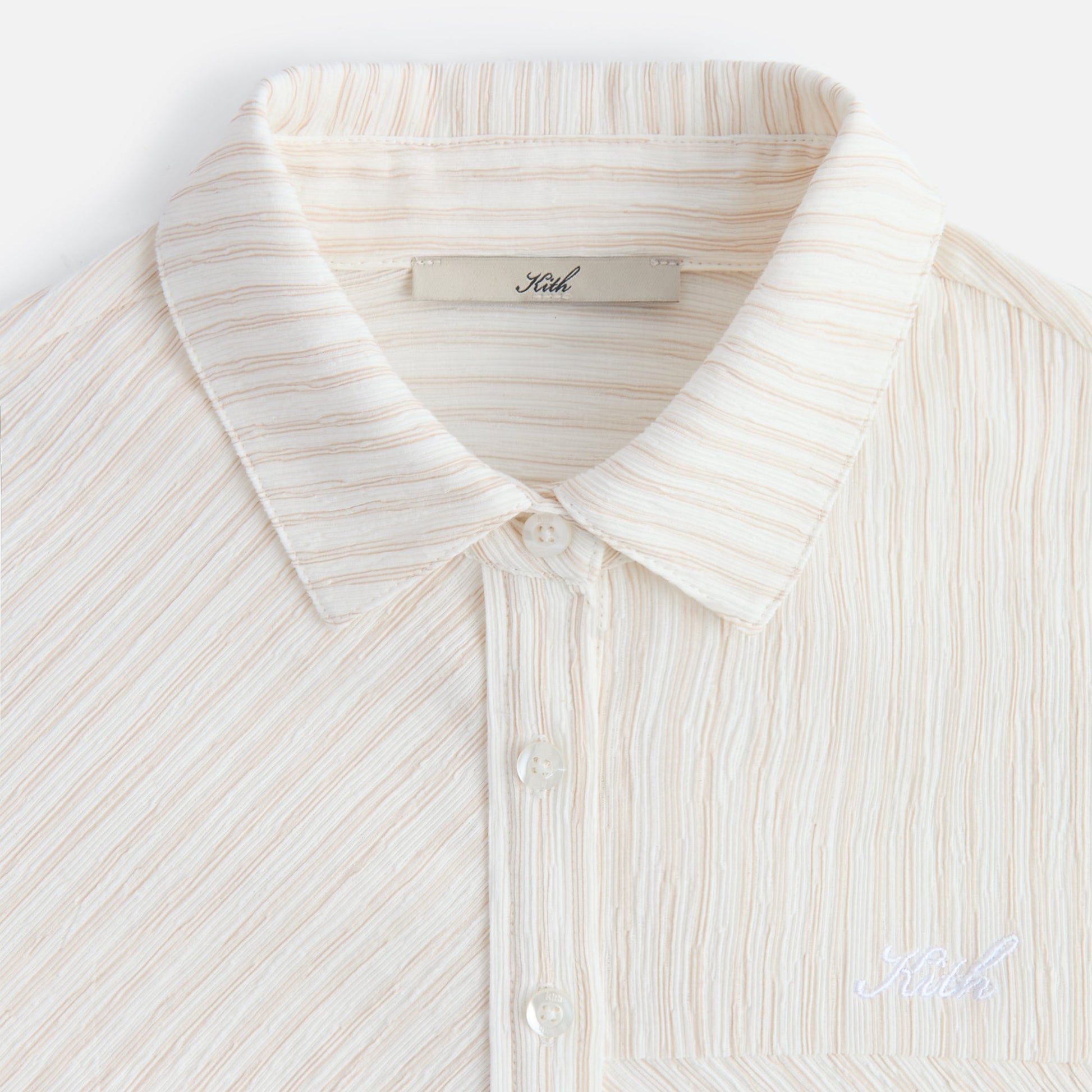 Women Kith Kith Women Ella Patchwork Fitted Shirt - Oxide