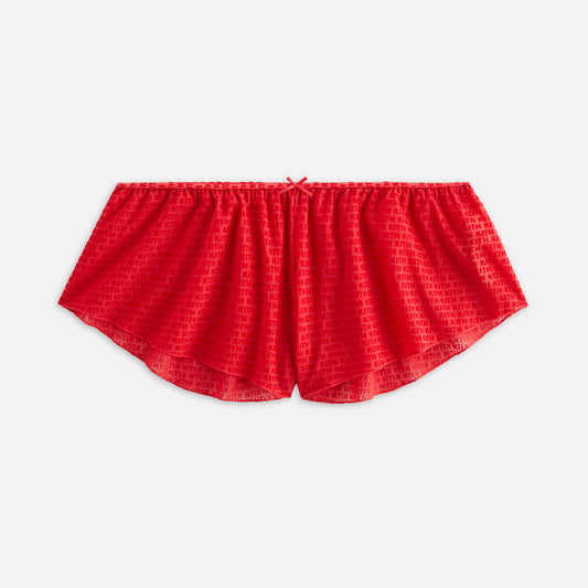 Women Kith Kith Women Mesh Tap Shorty - Cherry Bomb