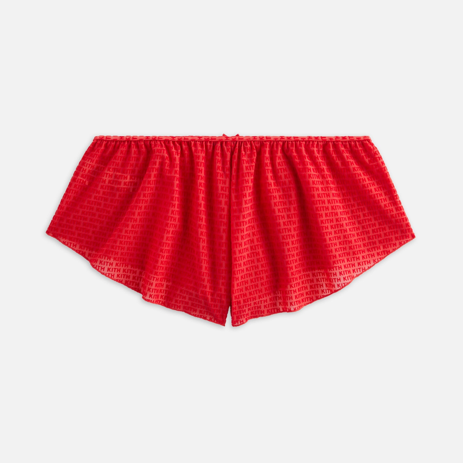 Women Kith Kith Women Mesh Tap Shorty - Cherry Bomb