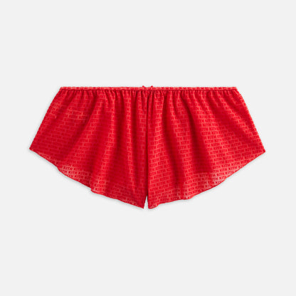 Women Kith Kith Women Mesh Tap Shorty - Cherry Bomb