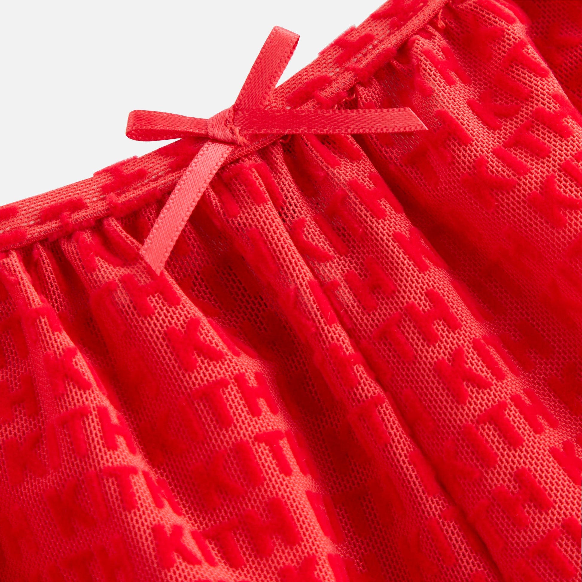 Women Kith Kith Women Mesh Tap Shorty - Cherry Bomb