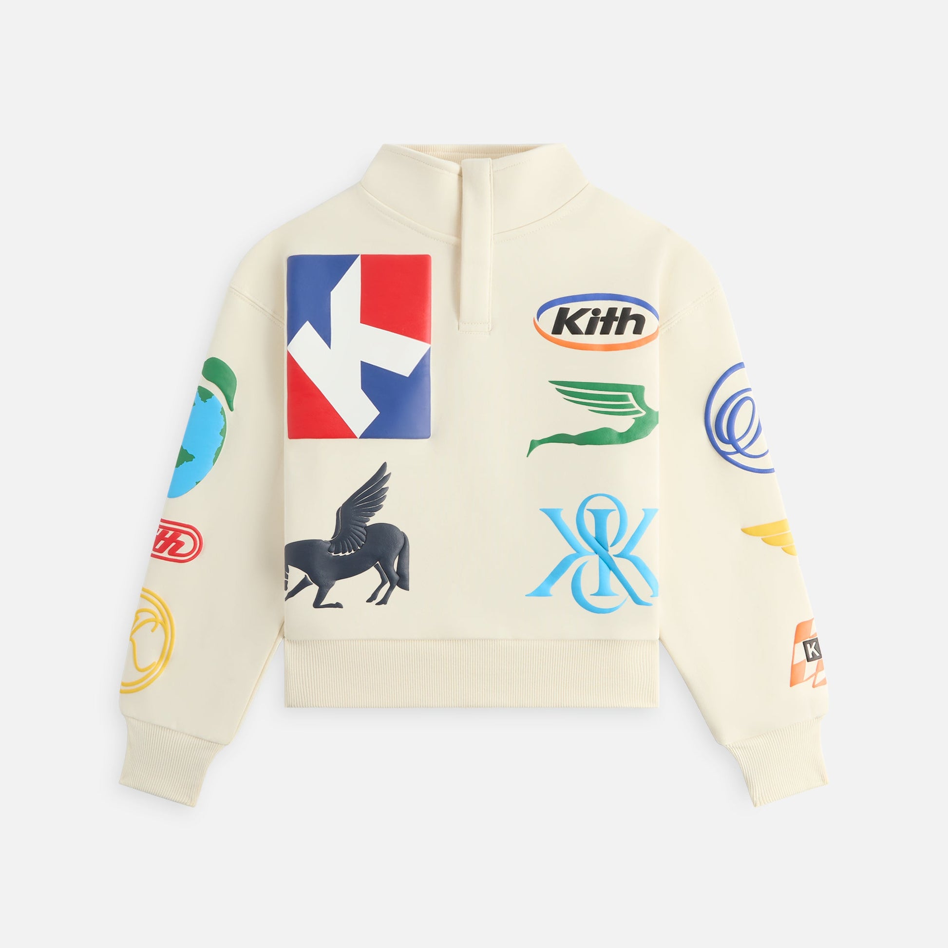 Kids Kith Kith Kids Logo Hunter Pullover - Sandrift