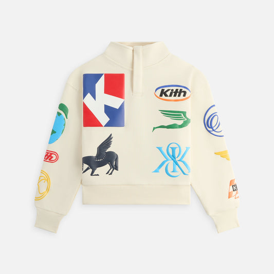 Kids Kith Kith Kids Logo Hunter Pullover - Sandrift