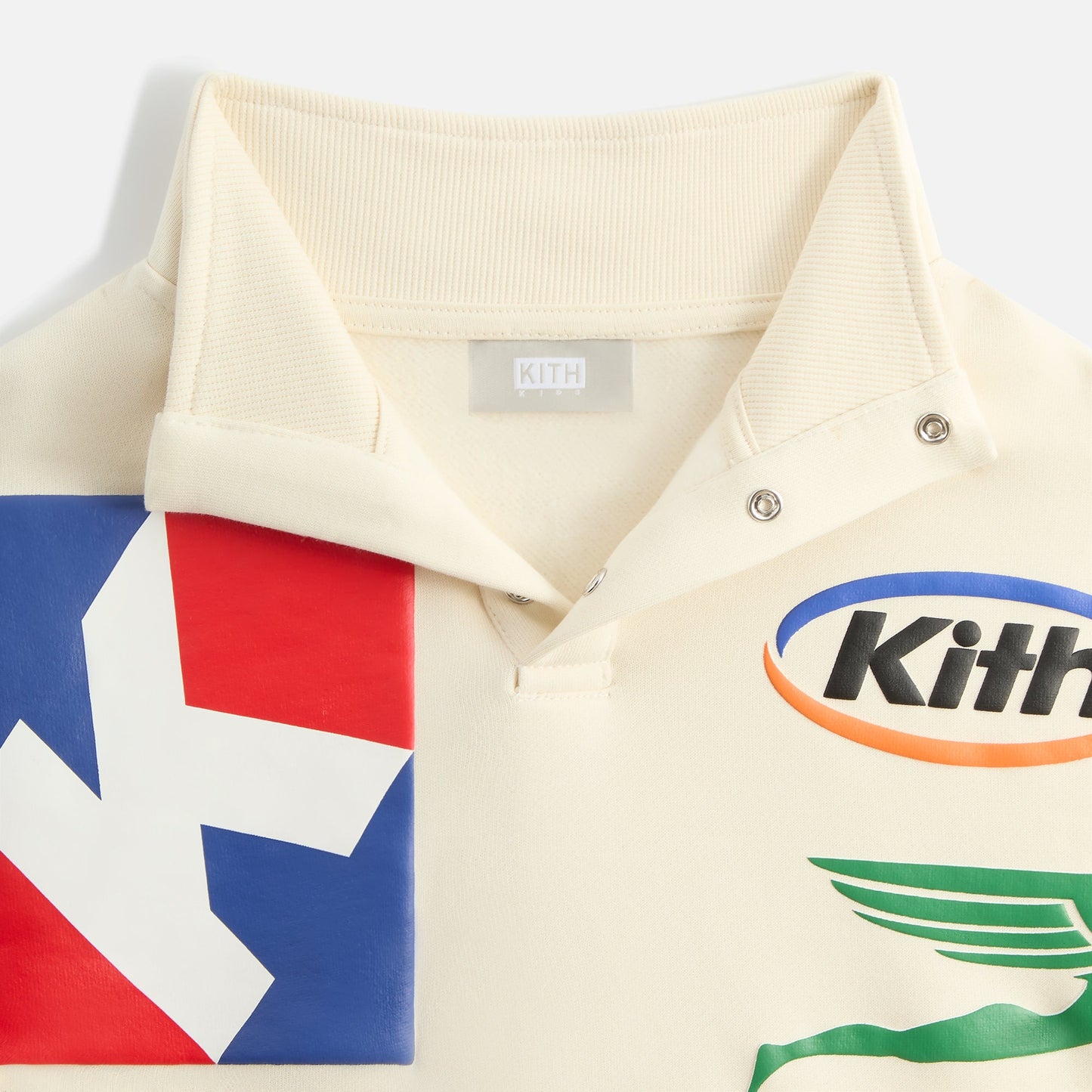 Kids Kith Kith Kids Logo Hunter Pullover - Sandrift