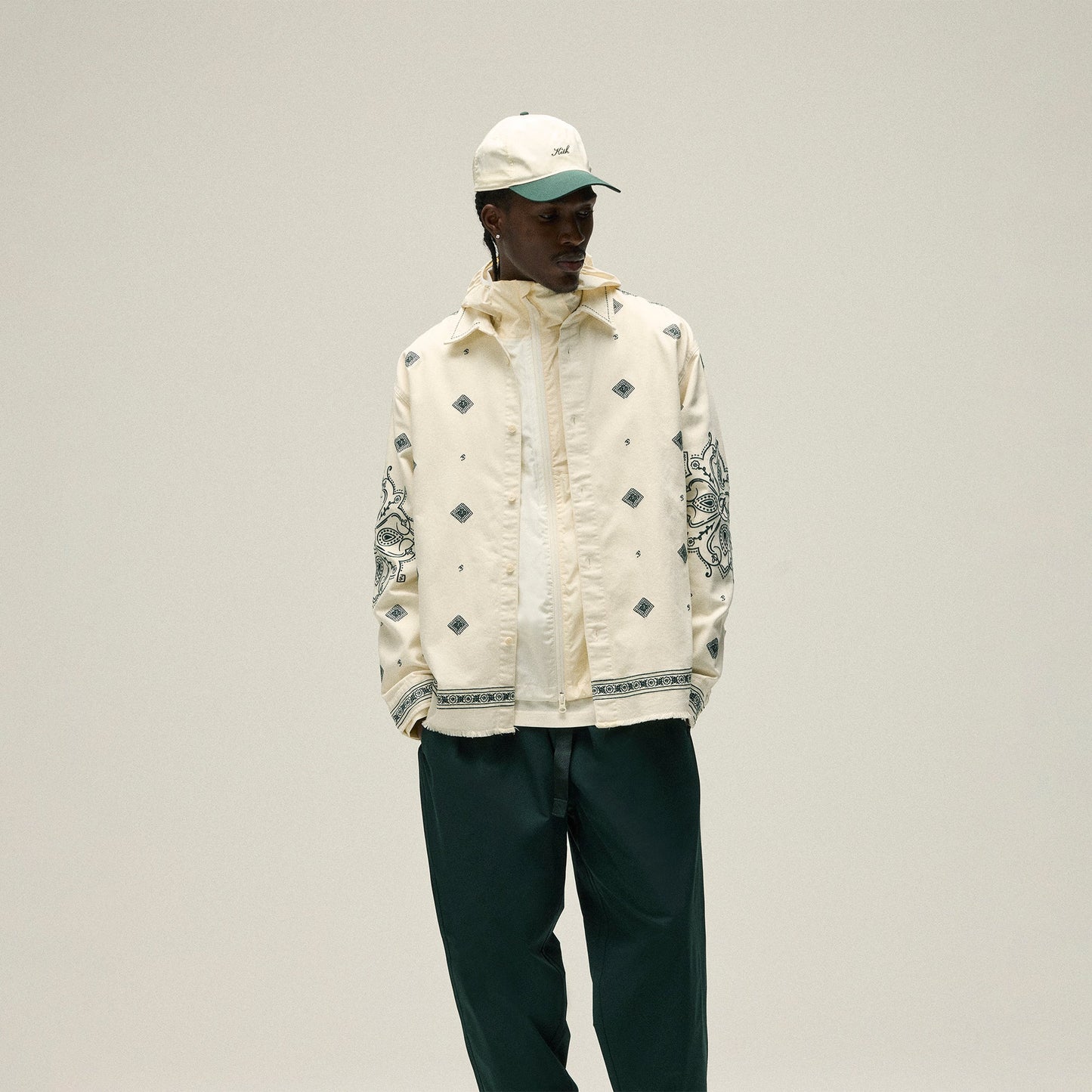 Men Kith Kith Raw Hem Denim Apollo Shirt - Stadium