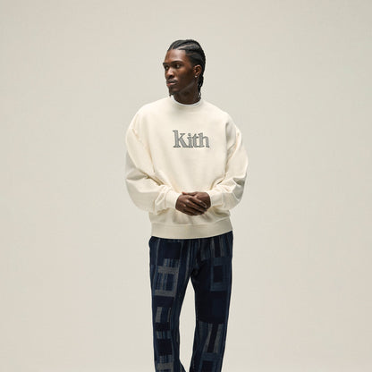 Men Kith Kith Serif Nelson Crewneck - Sandrift