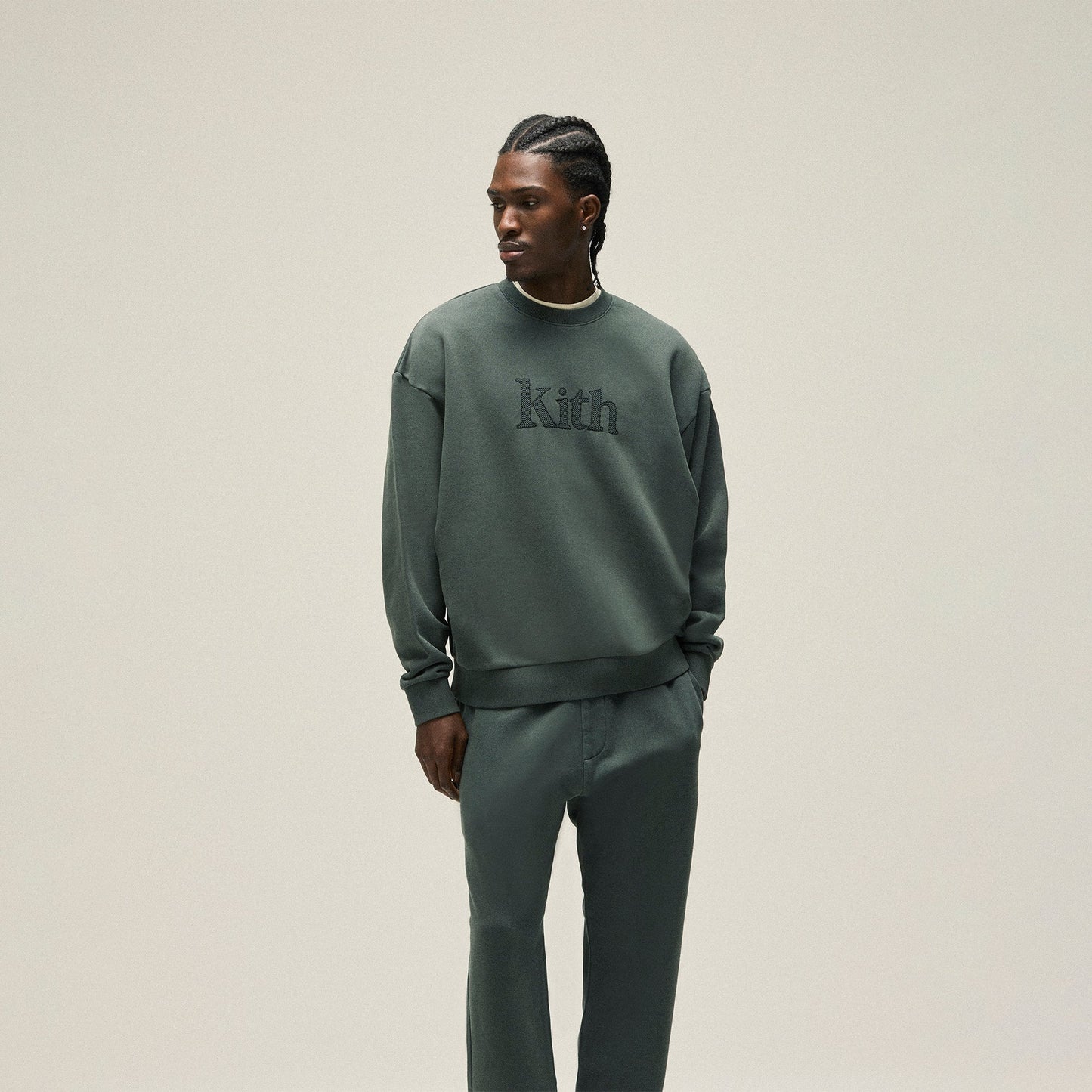 Men Kith Kith Serif Nelson Crewneck - Machine