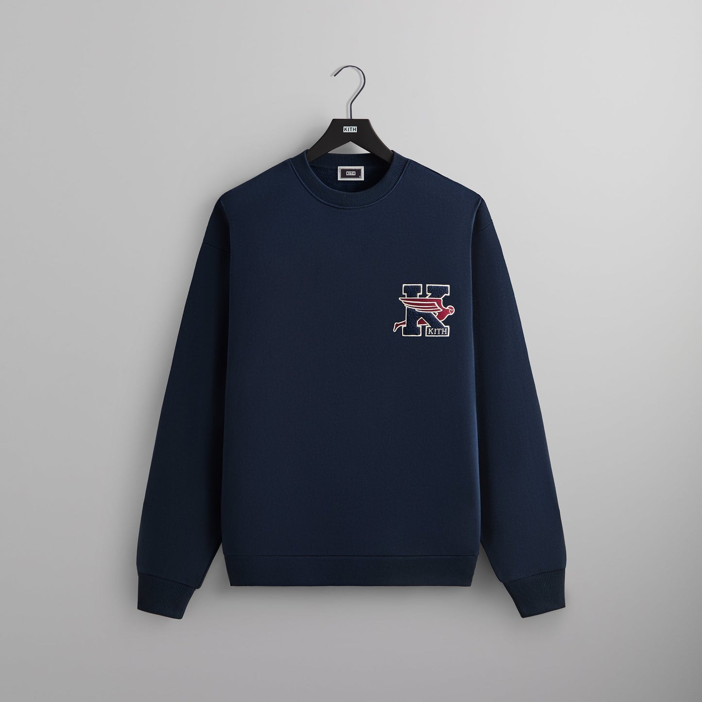 Men Kith Kith Flight Logo Nelson Crewneck - Nocturnal