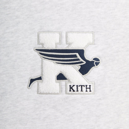 Men Kith Kith Flight Logo Nelson Crewneck - Light Heather Grey