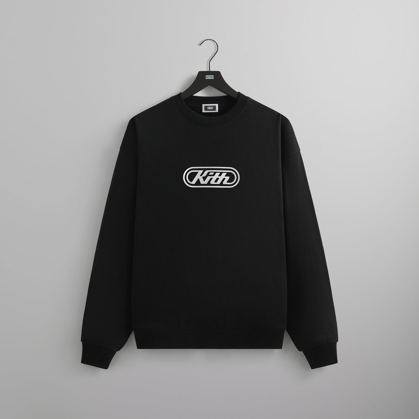 Men Kith Kith Vortex Logo Nelson Crewneck - Black