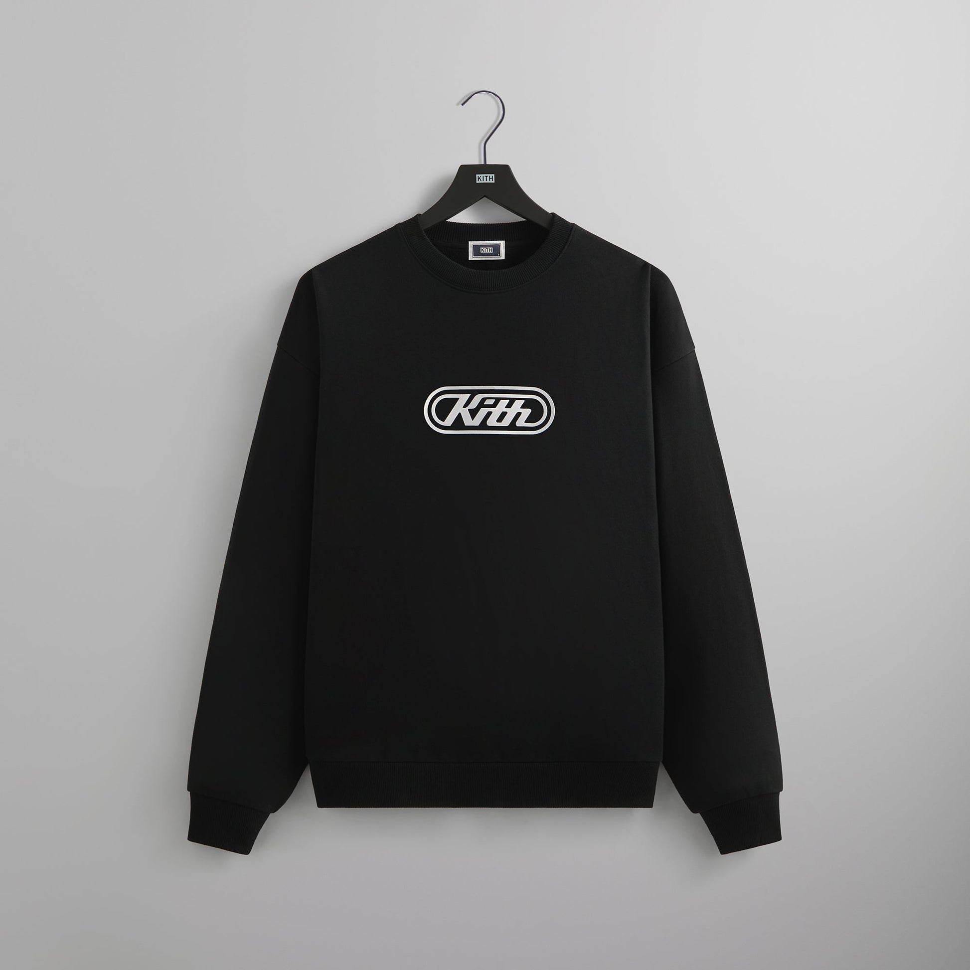 Men Kith Kith Vortex Logo Nelson Crewneck - Black
