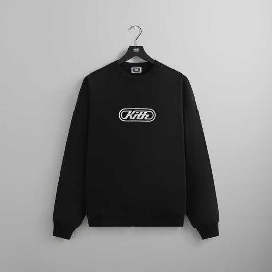Men Kith Kith Vortex Logo Nelson Crewneck - Black