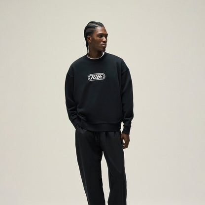 Men Kith Kith Vortex Logo Nelson Crewneck - Black
