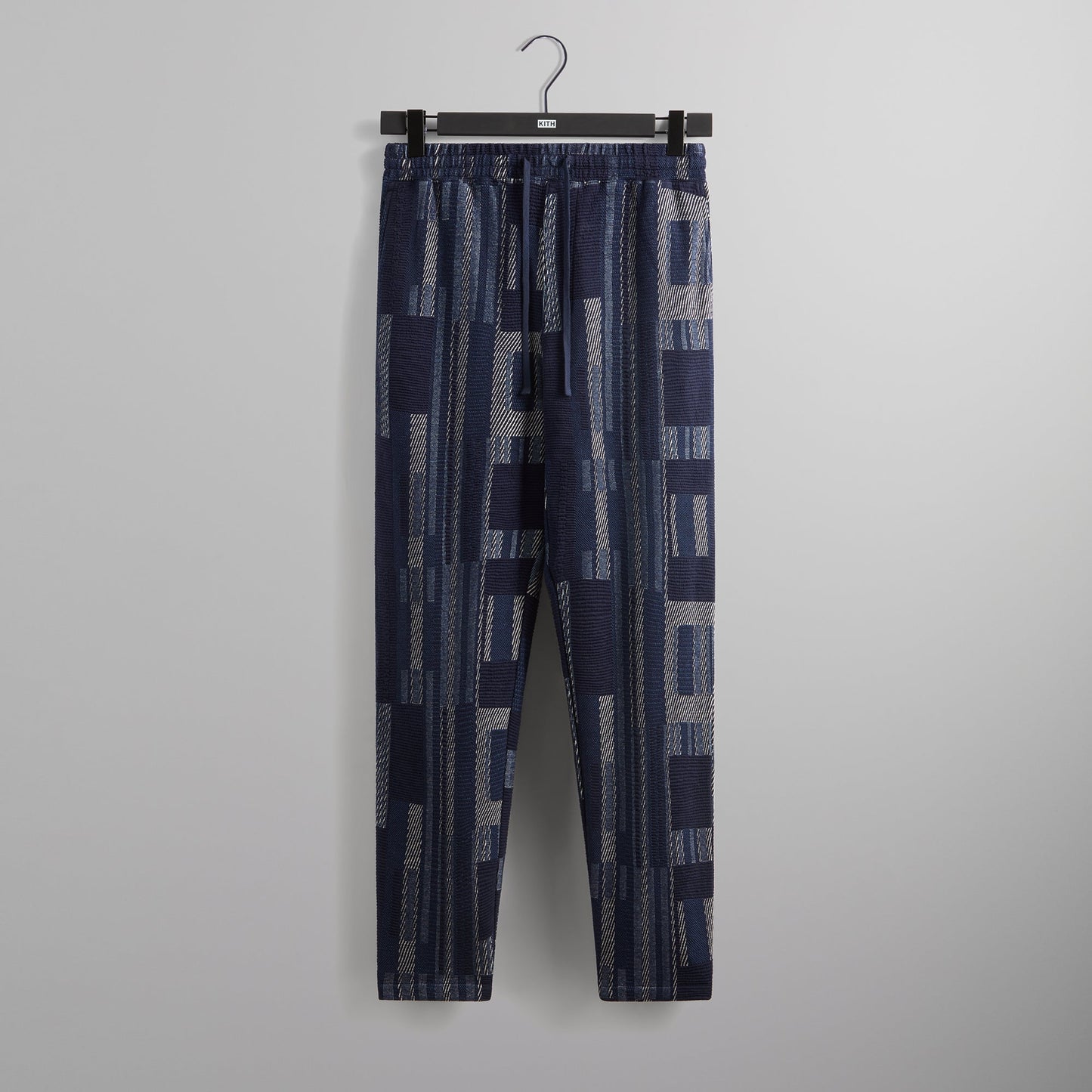 Men Kith Kith Geometric Knit Elmhurst Pant - Nocturnal
