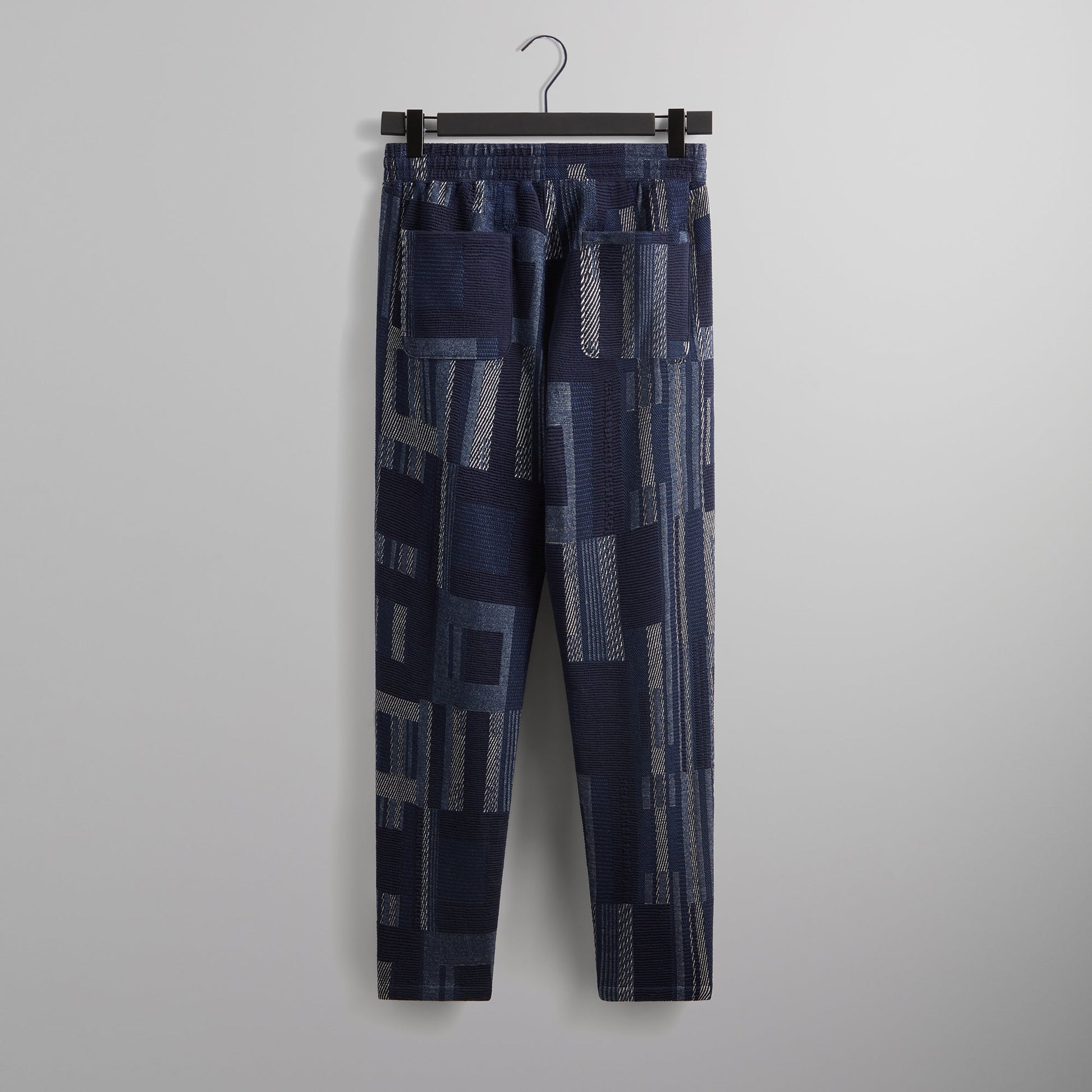 Men Kith Kith Geometric Knit Elmhurst Pant - Nocturnal