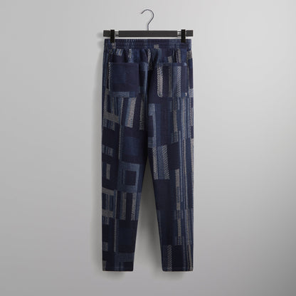 Men Kith Kith Geometric Knit Elmhurst Pant - Nocturnal