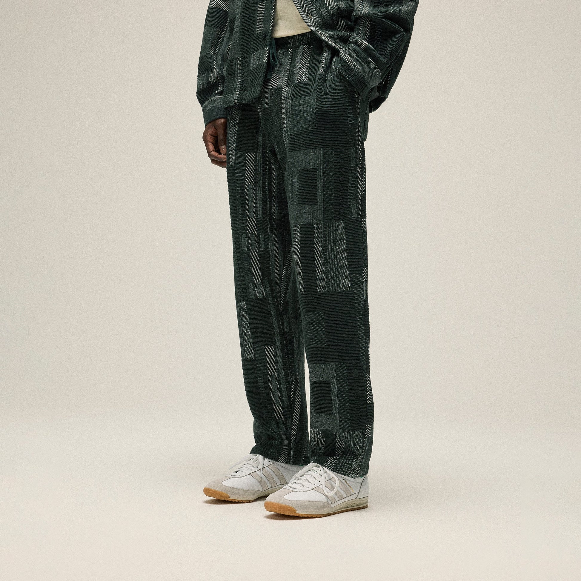 Men Kith Kith Geometric Knit Elmhurst Pant - Stadium