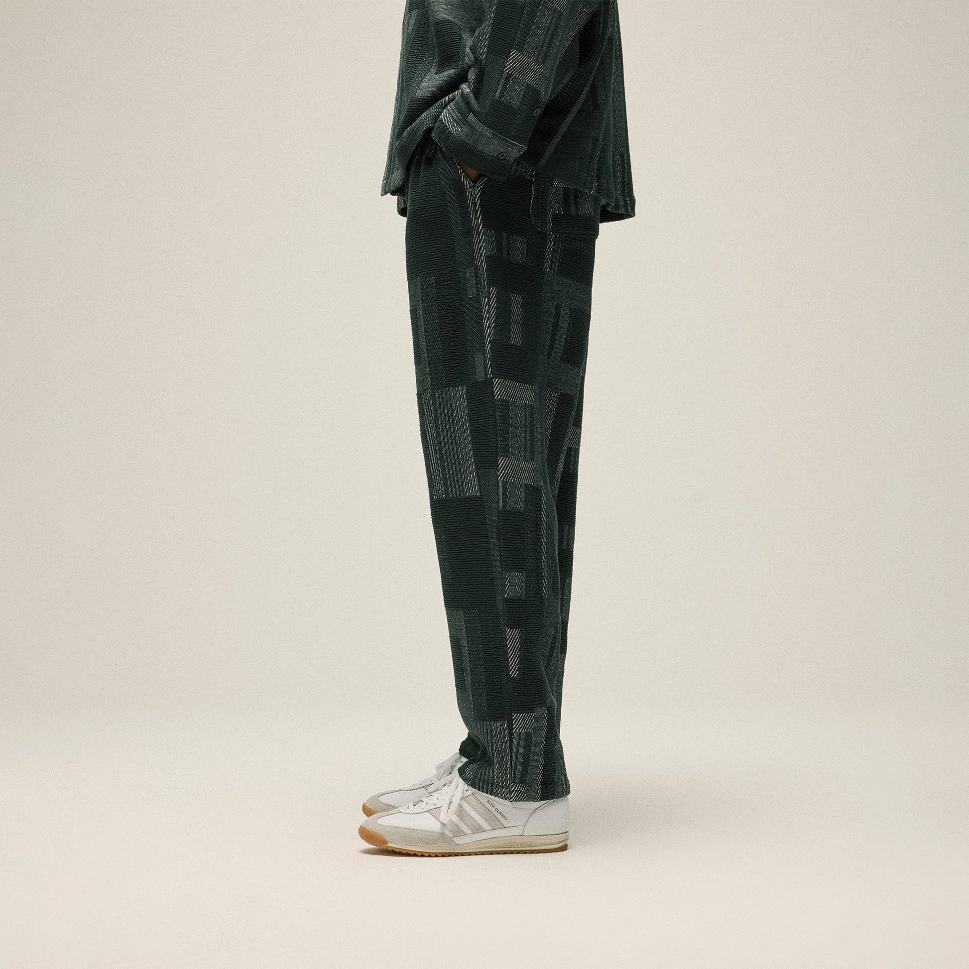 Men Kith Kith Geometric Knit Elmhurst Pant - Stadium