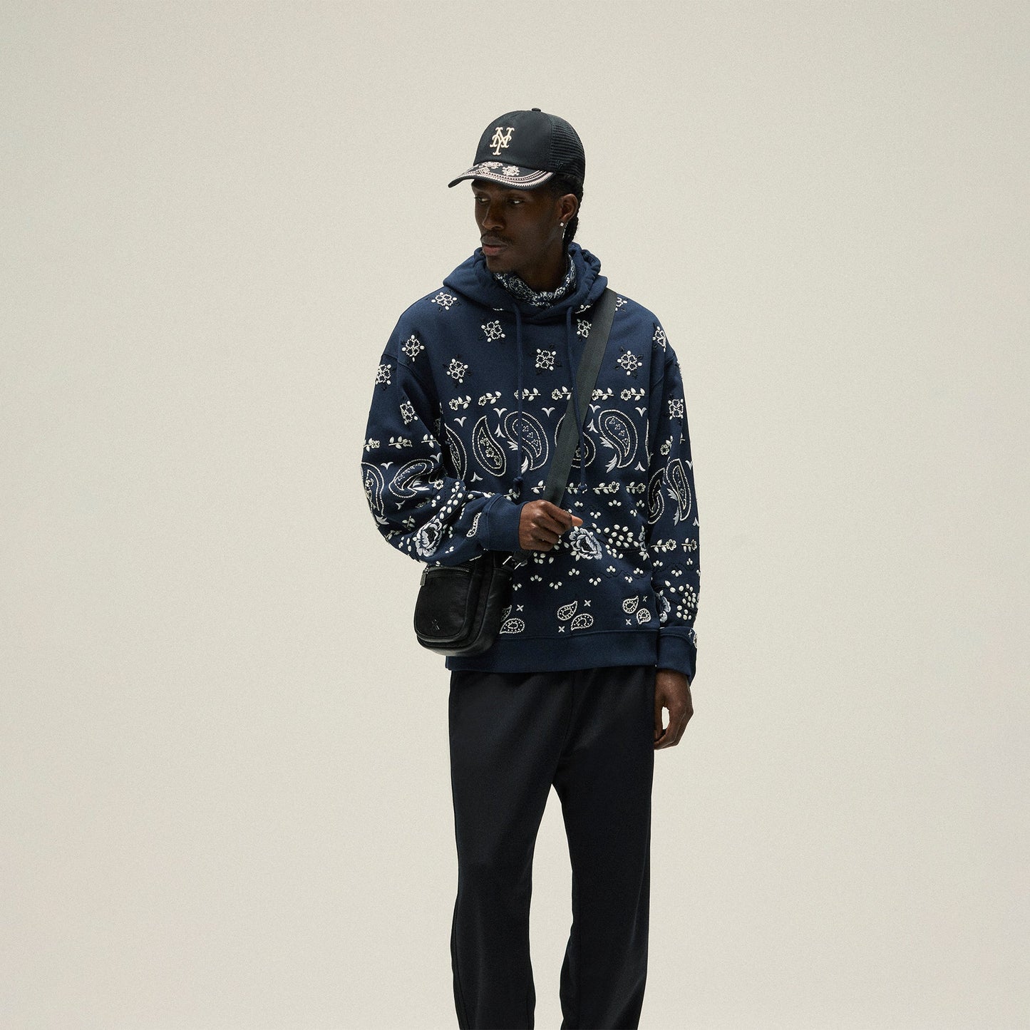 Men Kith &Kin Paisley Floral Williams III Hoodie - Nocturnal