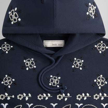 Men Kith &Kin Paisley Floral Williams III Hoodie - Nocturnal
