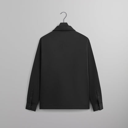Men Kith Kith Long Sleeve Boxy Collared Overshirt - Black