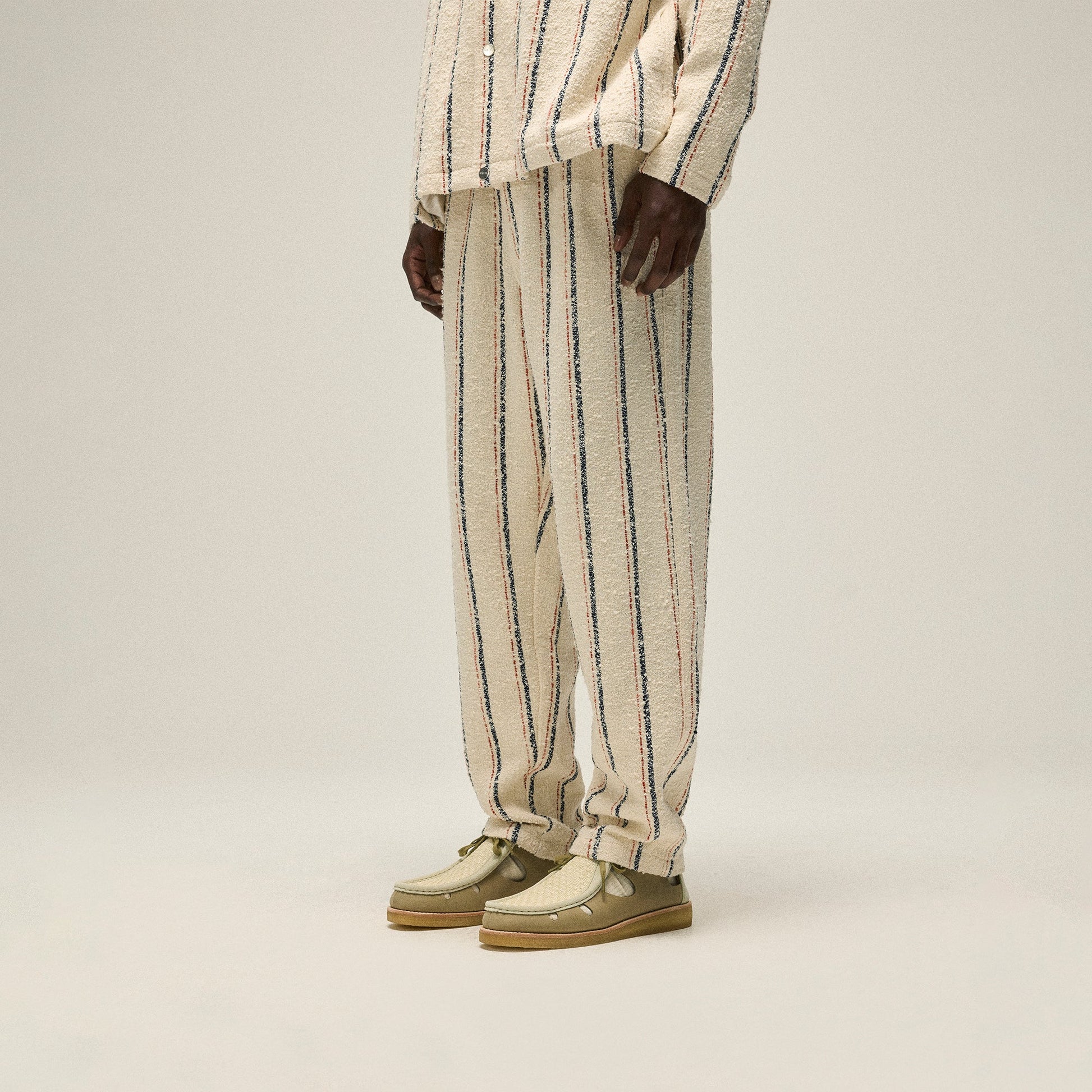 Men Kith Kith Striped Boucle Barrow Pant - Whisper