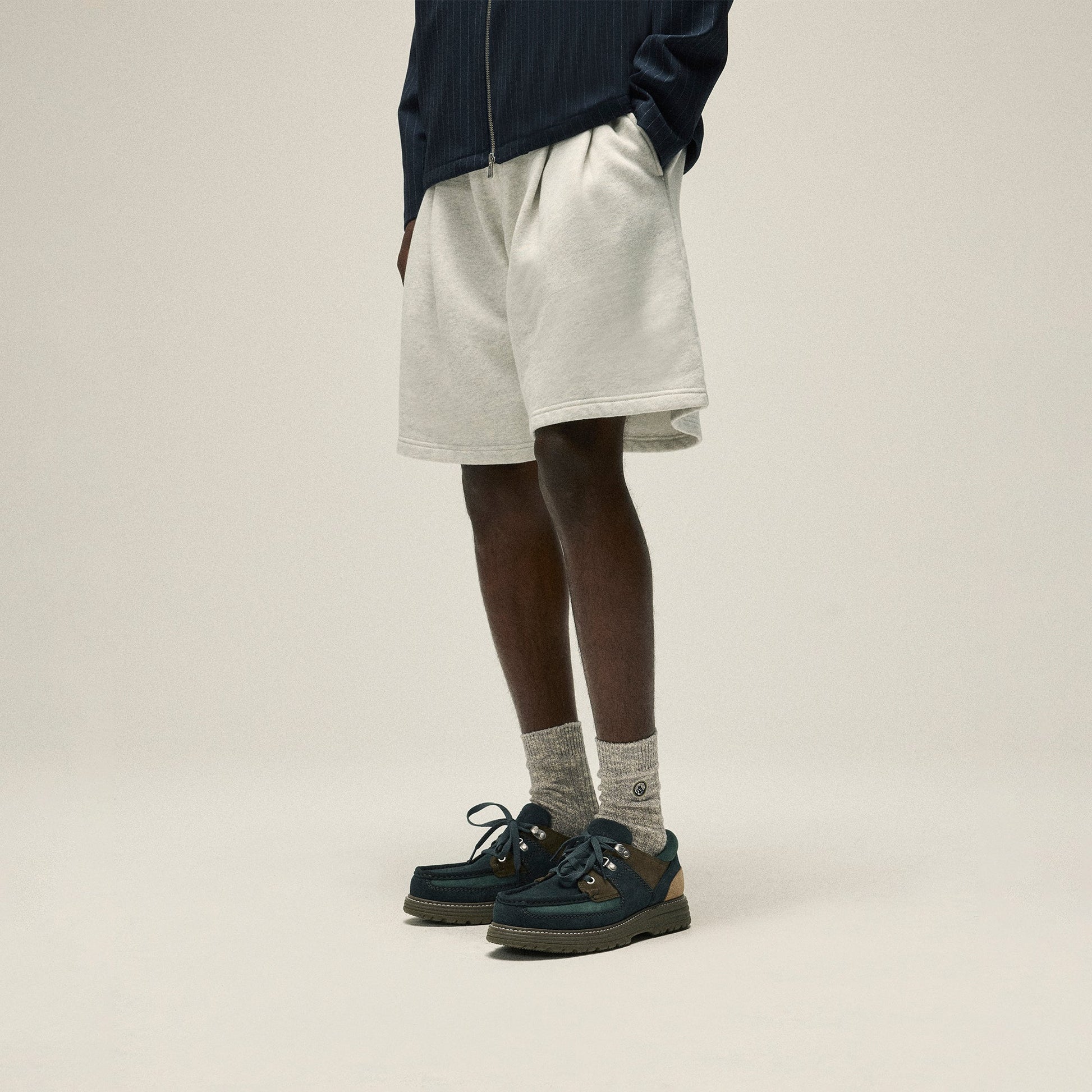 Men Kith Kith Kylan Sweatshort - Light Heather Grey