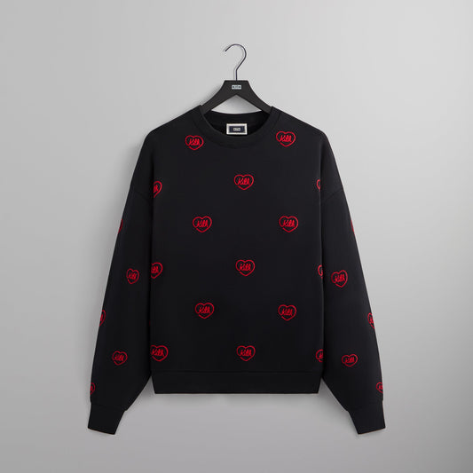 Men Kith Kith Heart Nelson Crewneck - Black