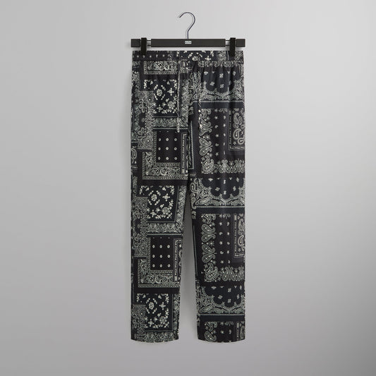 Men Kith Kith Washed Cotton Bandana Barrow Pant - Black