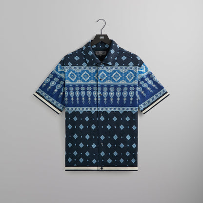 Men Kith Kith Printed Mesh Woodpoint Shirt - Nocturnal