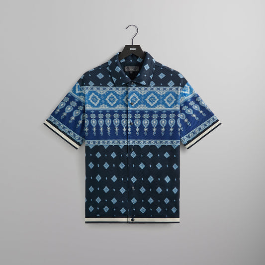 Men Kith Kith Printed Mesh Woodpoint Shirt - Nocturnal