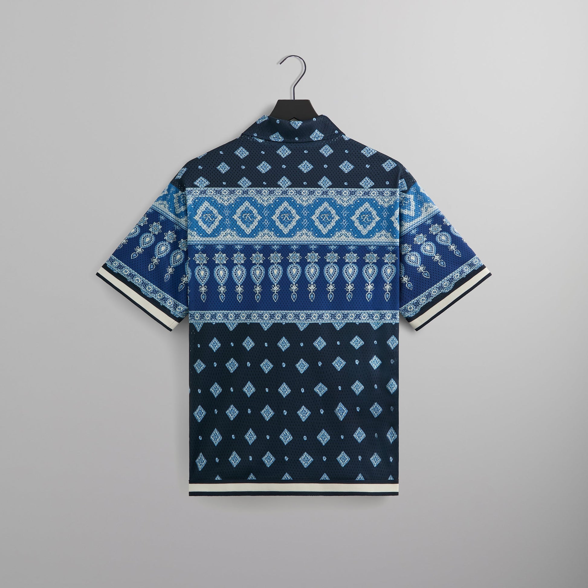Men Kith Kith Printed Mesh Woodpoint Shirt - Nocturnal