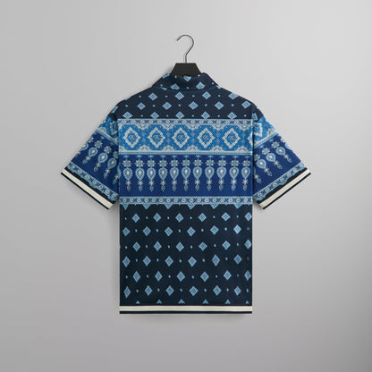 Men Kith Kith Printed Mesh Woodpoint Shirt - Nocturnal