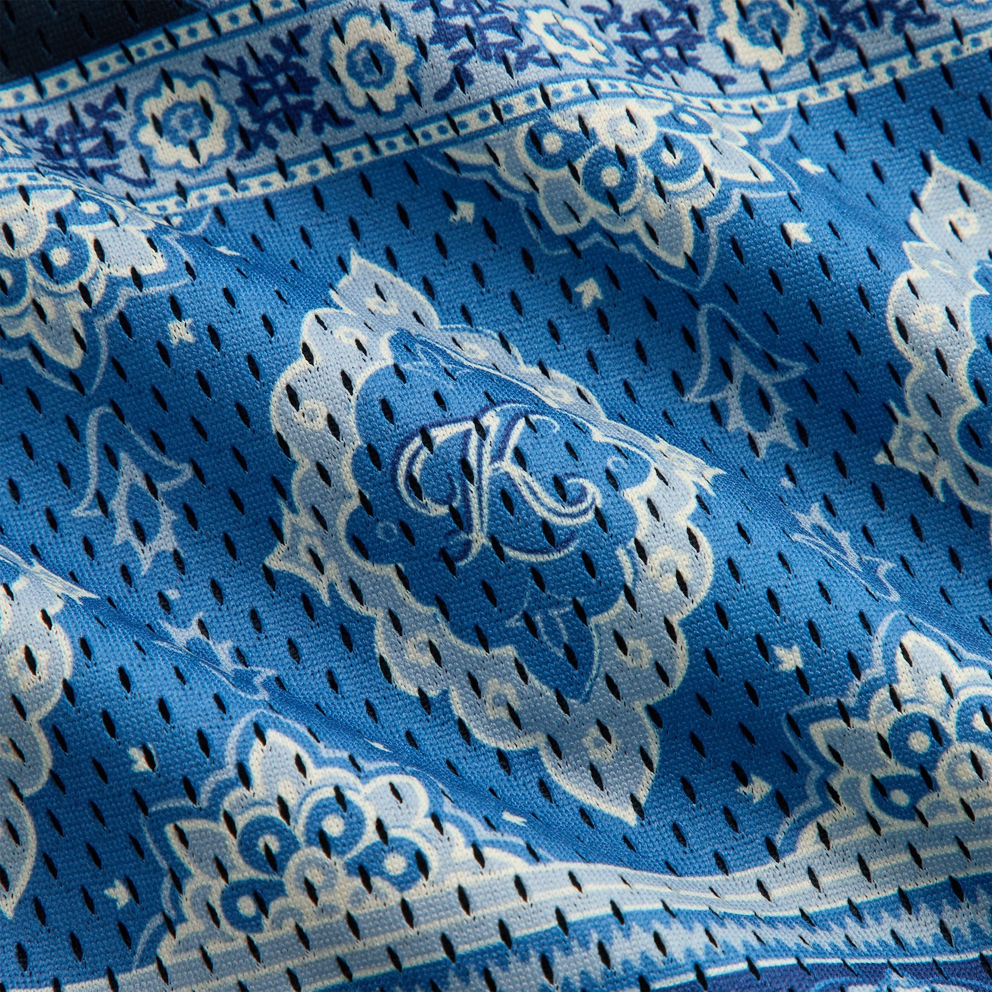 Men Kith Kith Printed Mesh Woodpoint Shirt - Nocturnal