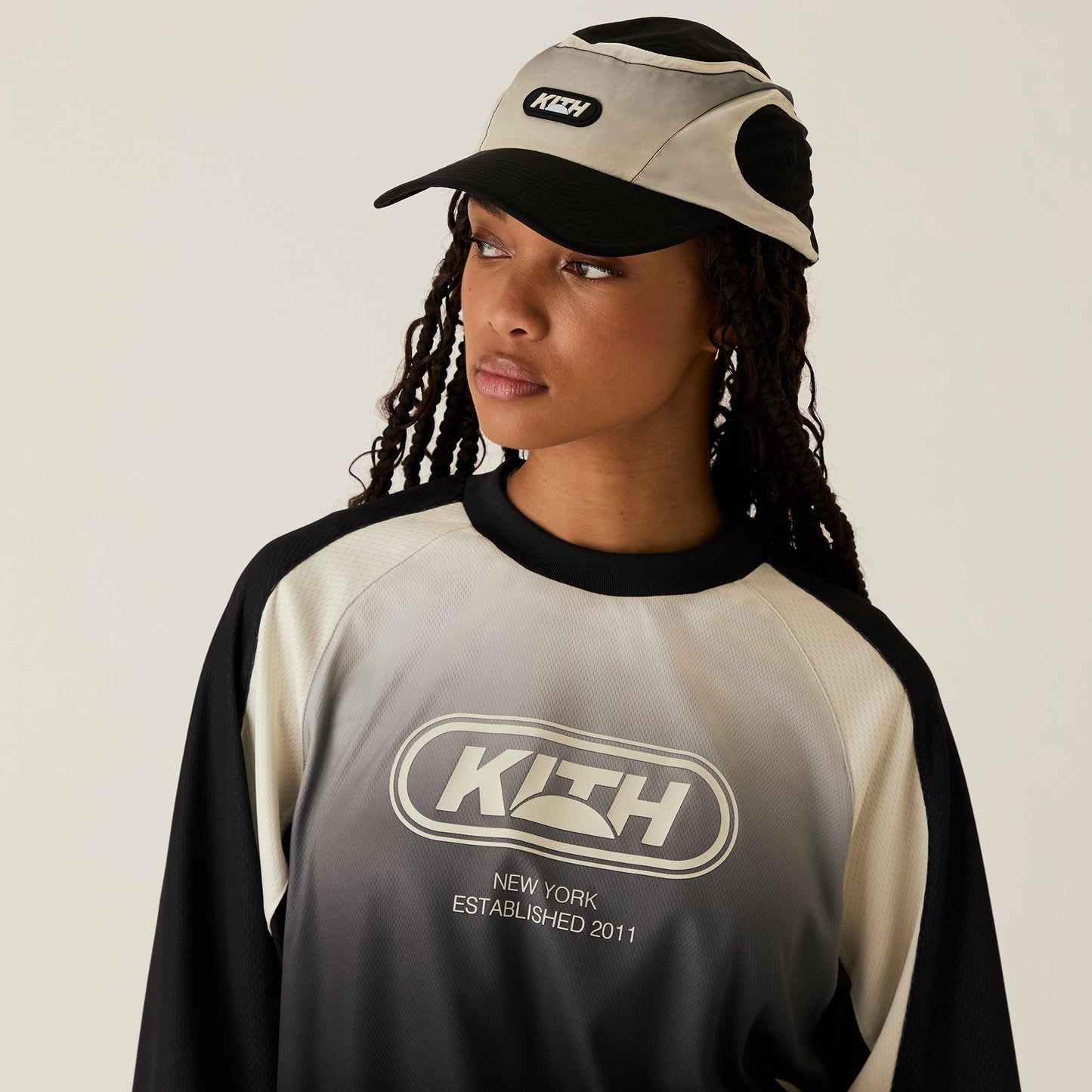 Women Kith Kith Women Accelerator Wrinkle Nylon Cap - Black